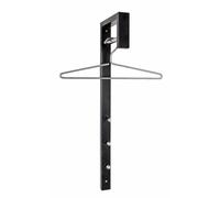 HAKU Möbel Appendiabiti da parete cromo, nero, metallo - Dim. L 4 cm x A 70 cm x P 20 cm, Stile Moderno
