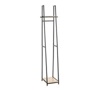 HAKU Möbel armadio in piedi rovere, nero, MDF, metallo - Dim. L 38 cm x A 166 cm x P 40 cm, Stile Moderno