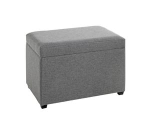 HAKU Möbel Cassapanca per sedili antracite, MDF, tessuto - Dim. L 58 cm x A 42 cm x P 39 cm, Stile Art Deco