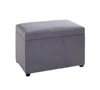 HAKU Möbel Cassapanca per sedili grigio, MDF, tessuto in corda - Dim. L 58 cm x A 42 cm x P 39 cm, Stile Moderno