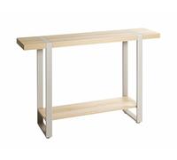 HAKU Möbel Consolle, rovere, grigio, metallo, pannello di truciolato - Dim.: L 120 x A 82 x P 30 cm, Stile: Moderno