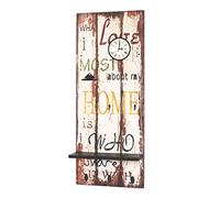 HAKU Möbel Memoboard motivo, vintage, MDF, metallo - Dim. L 40 cm x A 100 cm x P 14 cm, Stile Industriale