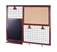 HAKU Möbel Memoboard rosso, Sughero, metallo - Dim. L 65 cm x A 57 cm x P 6 cm, Stile Industriale