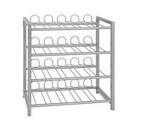 HAKU Möbel Portabottiglie alu, metallo - Dim. L 54 cm x A 60 cm x P 31 cm, Stile Moderno
