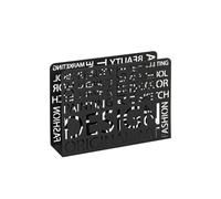 HAKU Möbel Portagiornali nero, metallo - Dim. L 35 cm x A 26 cm x P 10 cm, Stile Moderno