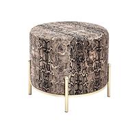 HAKU Möbel Sgabello, MDF, motivo dorato, Ø 48 x H 40 cm