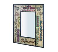 HAKU Möbel Specchio vintage, metallo - Dim. L 52 cm x A 70 cm x P 3 cm, Stile Industriale