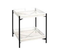HAKU Möbel Tavolino crema, nero, metallo - Dim. L 42 cm x A 50 cm x P 42 cm, Stile Art Deco