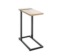 HAKU Möbel Tavolino rovere, nero, Metallo, truciolato - Dim. L 24 cm x A 64 cm x P 49 cm, Stile Moderno