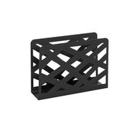HAKU Möbel Portagiornali Nero, Metallo - Dim. L 35 cm x A 26 cm x P 10 cm, Stile Moderno