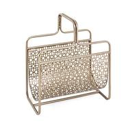 HAKU Möbel Portagiornali oro, metallo - Dim. L 37 cm x A 45 cm x P 22 cm, Stile Art Deco