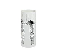 HAKU Portaombrelli Bianco, Metallo - Dim. A 45 cm x Ø 18 cm, Stile Moderno