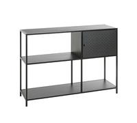 HAKU Scaffale nero, metallo - Dim.: L 100 cm x A 75 cm x P 30 cm, Stile: Moderno