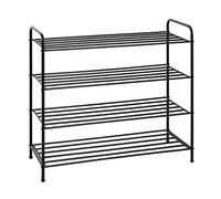 HAKU Scarpiera nero, metallo - Dim. L 83 cm x A 78 cm x P 35 cm, Stile Moderno
