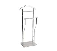 HAKU Servitore da uomo silenzioso in cashmere cromato - Dimensioni: L 45 x H 110 x P 30 cm, Stile: moderno
