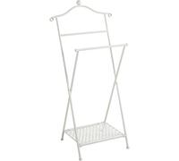 HAKU Möbel Cameriere da uomo – Bianco calcinato, metallo – 46 x 98 x 35 cm – Stile boemo