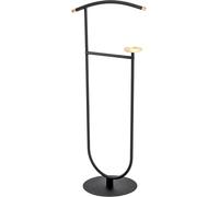 HAKU Möbel Cameriere da uomo faggio, nero, Legno massiccio, metallo - Dim. L 45 cm x A 115 cm x P 34 cm, Stile Moderno