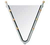 HAKU Specchio Alu, Metallo, Specchio - Dim. L 62 cm x A 67 cm x P 15 cm, Stile Moderno