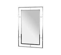 HAKU Specchio cromo, Metallo, specchio - Dim. L 50 cm x A 80 cm x P 3 cm, Stile Moderno