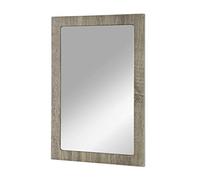 HAKU Specchio rovere tartufo, MDF - Dim. L 40 cm x A 60 cm x P 2 cm, Stile Moderno