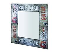 HAKU Specchio vintage, metallo - Dim. L 64 cm x A 74 cm x P 3 cm, Stile Industriale