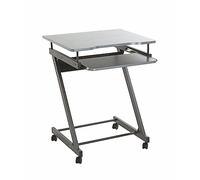 HAKU Möbel Tavolo per computer su rotelle antracite, MDF, metallo - Dim. L 60 cm x A 75 cm x P 49 cm, Stile Moderno