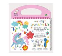 Avenir Haku Yoka Unicorn Friends My First Kit da colorare, kit da colorare con 6 pastelli a cera d'api Smile, certificato FSC