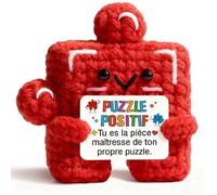 Hakumata Puzzle positivo, peluche positivo francese, giocattolo giocattolo puzzle, regalo originale e divertente per uomo, donna, fratello, sorella, amico, decorazione casa ufficio