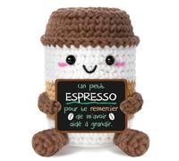 Hakumata Regalo Maestro Scuola, Peluche Espresso Uncinetto Fatto A Mano