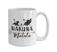 Hakuna Matata, tazza da caffè in ceramica resistente al calore, con immagine di Simba, Re Leone