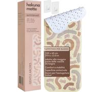 Hakuna Matte Gentle Arcs - Tappetino da bagno per bambini, antiscivolo, 100 x 40 cm, con gancio, antiscivolo, senza BPA