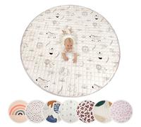 Hakuna Matte Grande Tappeto morbido bambini Imbottito 150 cm Giocare | Giochi bambini Spesso 1,5 cm Design Animales de safari - Tappeto neonato con Supporto Antiscivolo per Gattonare