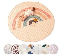 Hakuna Matte Grande Tappeto morbido bambini Imbottito 150cm, Giocare | Giochi bambini Spesso 1.5cm Design Arcobaleno Boho - Tappeto neonato con Supporto Antiscivolo per Gattonare