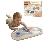 Hakuna Matte Tappetino d'acqua per bambini Tummy Time senza BPA, 73 x 42 cm, tappetino sensoriale giocattolo e tappetino in acqua a partire dai 3 6 9 mesi, tappetino per giochi d'acqua con glitter