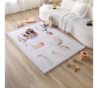 Tappeto Neonato 200x150x2,5cm, Palloncini Dinosauro - Tappeto Morbido Bambini con Memory Foam - Tappeto per Gattonare Neonato Antiscivolo - Tappeto Bambini, Tatami, Tappeto Gioco Neonato
