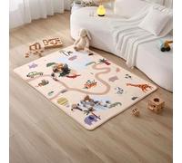 Hakuna Matte Tappeto per bambini e neonati Morbido con Memory Foam Antiscivolo 160 x 120 cm Safari