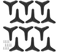 HAKZEON, 12 Gambe per Mobili nere, 10 cm Moderne Gambe Triangolari in Metallo per Mobili, Tavoli, Divani, Sedie