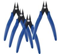 HAKZEON 4 Pinze per Taglierine,13 cm Tronchese per Ferro Cesoie per Cavi di Precisione Pinze Diagonali da Taglio per Modellismo, Fai da te, Lavorazione di Gioielli, Blu