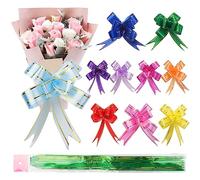 HAKZEON 400 Fiocchi a Nastro, per Confezioni Regalo, 10 Colori Presenti, Fiocchi per Tirare, per Natale, Capodanno, Ringraziamento, Decorazioni assortite