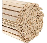 HAKZEON 600 Pezzi Nastoncini Bambù Naturali, Bastoncini Bamboo Extra Lunghi Piatti per Lavori Artigianali, Artistici, Progetti Scolastici, La Creazione di Cartelli