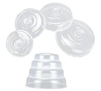 HAKZEON Set di 8 coperture per alimenti per microonde, 4 misure, in plastica, con foro di sfiato per il vapore, per riscaldare e conservare gli alimenti, 14/17/20/23 cm