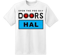 Hal 9000 " Porte Pod Bay " Uomo T Shirt 2001 Odissea Nello Spazio