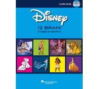 Hal Leonard Disney 12 Brani per Pianoforte Facile | Canzoni Celebri di Frozen e Coco | Musiche Facili per Bambini e Giovani Pianisti | Musica Disney Facile per Principianti