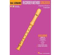 Hal Leonard Recorder Method Songbook by Sarah Jeffery - Supplemental Book to the Recorder Method with 15 Popular Pieces for Recorders in C with Online Access to Backing Tracks + Video Content