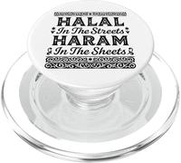 Halal In The Streets Haram Nelle Lenzuola Divertente Islam Musulmano PopSockets PopGrip per MagSafe