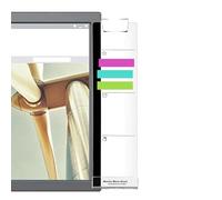 Haland del monitor - Accessori da scrivania da ufficio, lavagna di servizio appiccicoso | Pannello messaggi di montaggio laterale, organizzatore adesivo per monitor, forniture per ufficio per