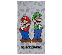 Super Mario e Luigi Asciugamano in Cotone 100% Telo Mare 70x140cm Bambini
