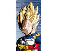Halantex DRAGON BALL Z - Vegeta Super Saiyan - Telo Mare Spiaggia Bagno Beach Towel - 100% Cotone - Dimensioni 70x140cm