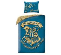 Halantex Harry Potter - Biancheria da Letto per Bambini, in Cotone, 140 x 200 cm, Colore: Blu