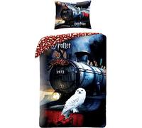 Halantex Harry Potter HP-8062BL - Set di biancheria da letto, 140 x 200 cm + 70 x 90 cm